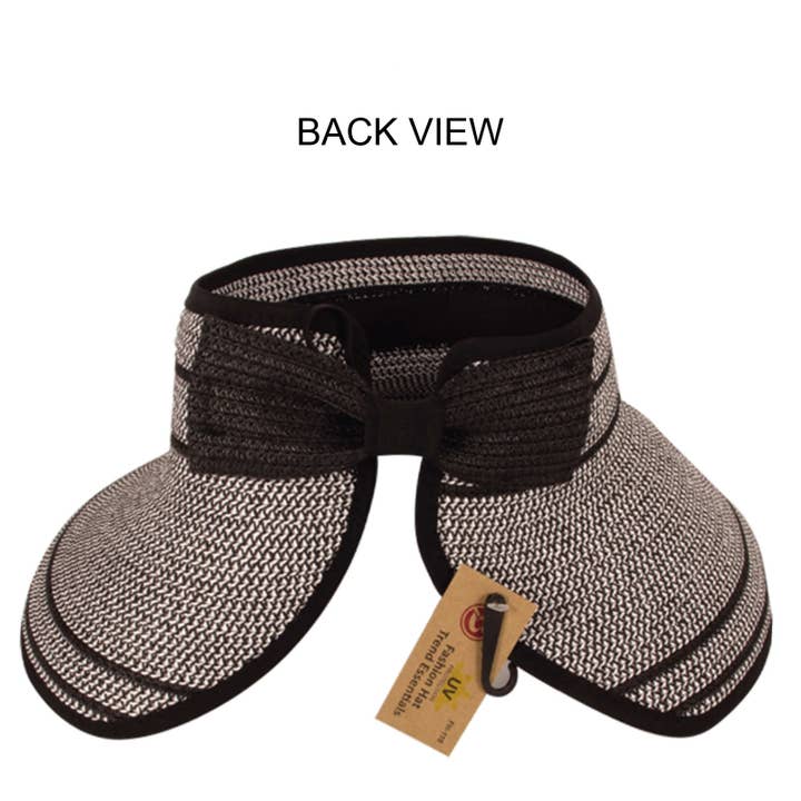 Truly Contagious - Wholesale Visor – Women's - Rollable Straw Visor ( FH-110 )4