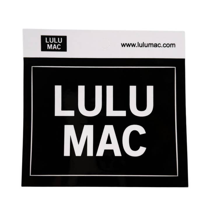 Lulu Mac Decal/Sticker-Black for wholesale by Girlie Girl Originals