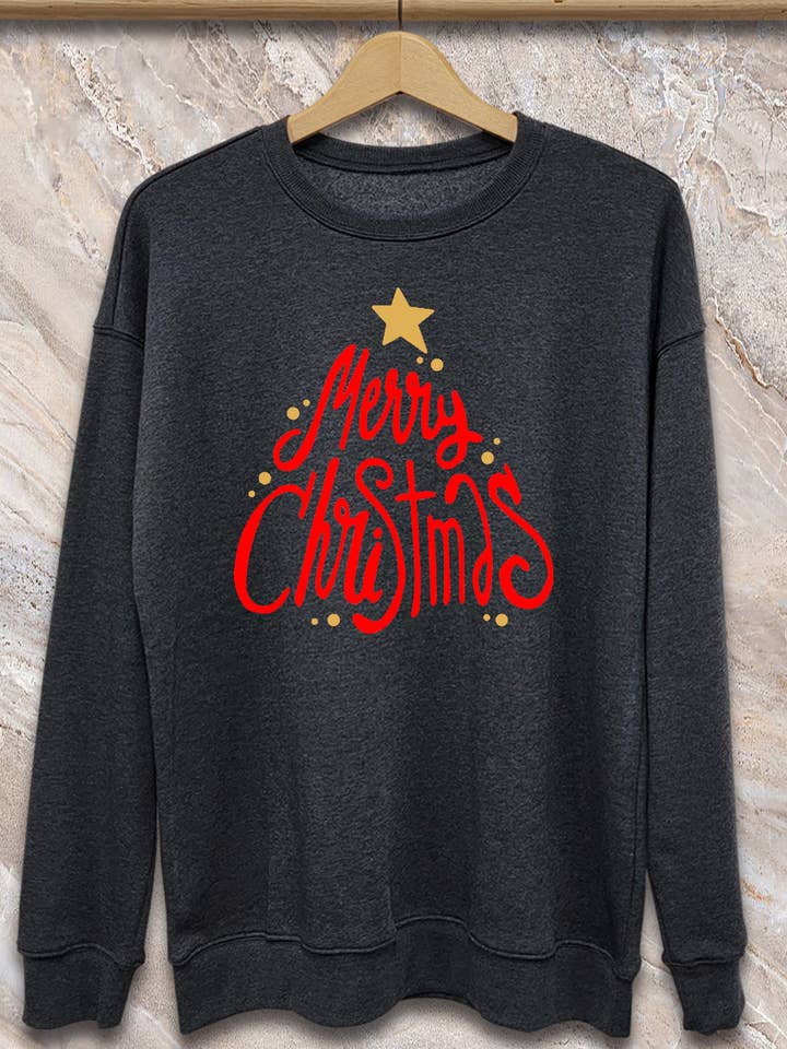 Sweat-shirt SPT-SS-173-C1-Joyeux Noël pour la vente par SP Tops, Inc.