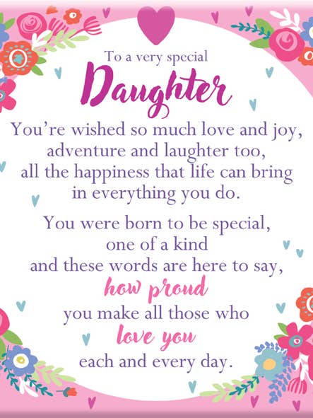 Mt255 | Dochter Hartverwarmers | £1,25 per stuk voor wholesale door WPL Gifts