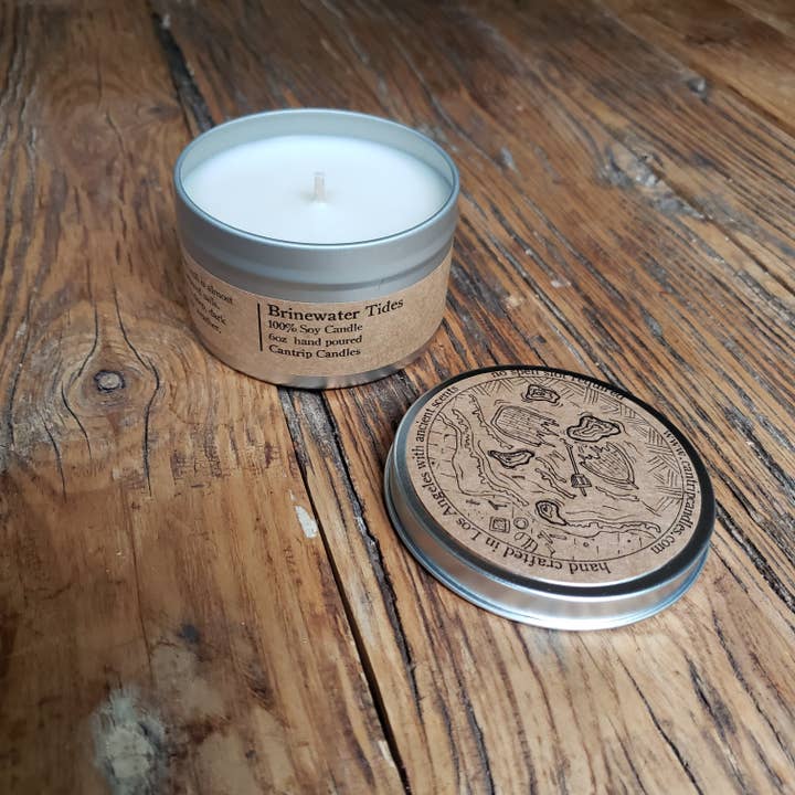 Cantrip Candles - Wholesale Travel Candles - Brinewater Tides 6 oz.