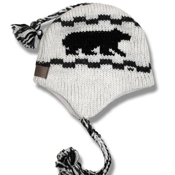 Northern Lifestyles Canada – wholesale Hattaccessoar - Dam – Öronlapp mössa för män och kvinnor. 100% ull med fleecefoder. Handgjord i Nepal.