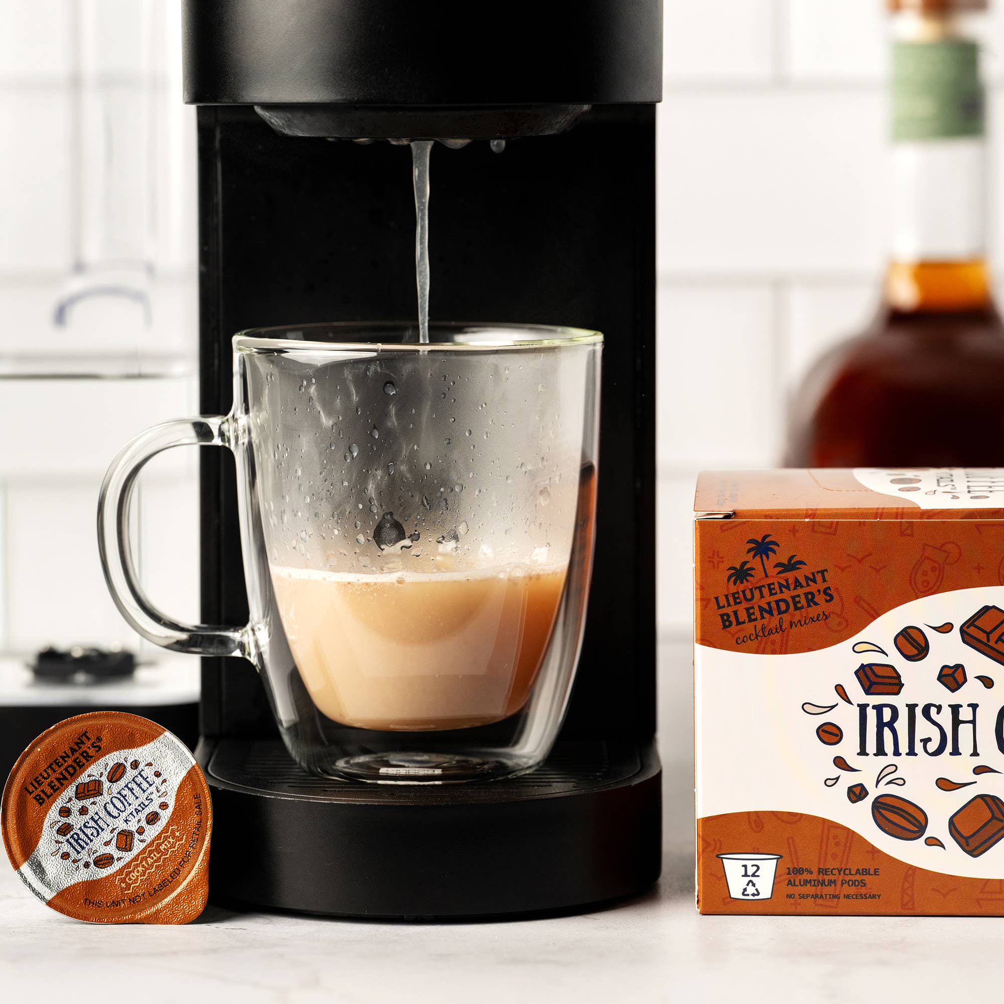 Lieutenant Blender's Cocktail Mixes - Wholesale Cocktail Mix/Syrup - Irish Coffee K'Tails® Single Pod Cocktail Mixers 12 Ct4