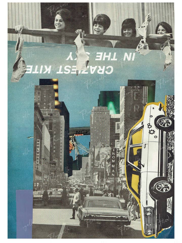 Papagaios no Céu Art Print por atacado de Flanzella