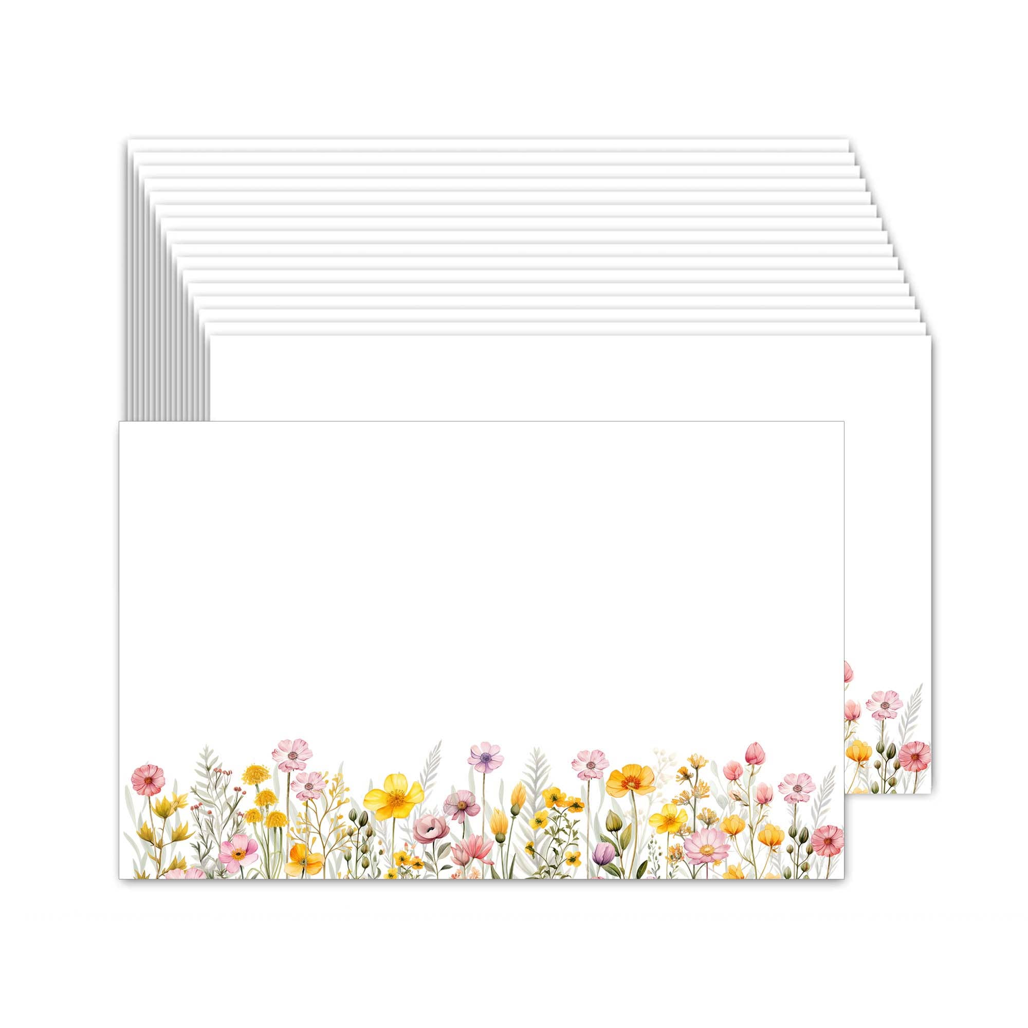 Aria Rae - Wholesale Stationery/Notecard Set - Wildflower Little Notecards - Set of 25 - Flat Cards0