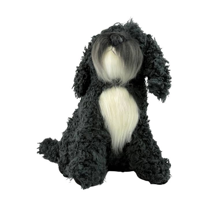 Bocchetta Plush Toys – Großhandel Plüschtier – Hund – Bonnie - Oodle, 30 cm sitzend, schwarz3