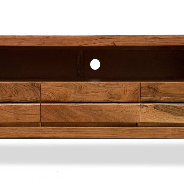 Timbergirl Solid Acacia Wood Live Edge TV cabinet for wholesale by Timbergirl