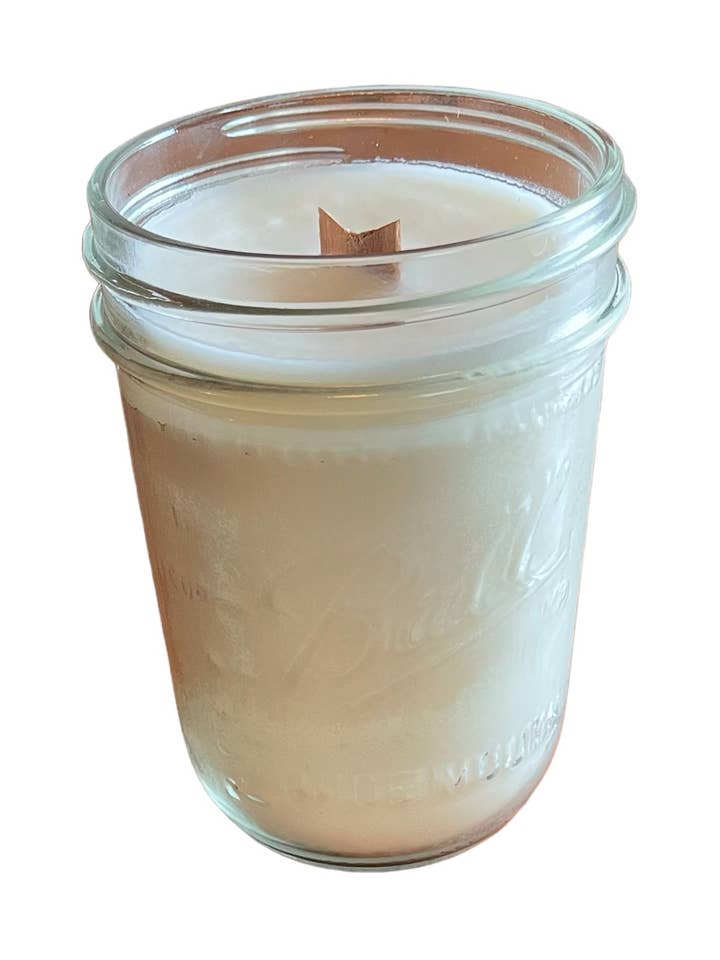 Sea Salt & Orchid Vegan, Soy & Wood-Wick Candle - 6 Oz for wholesale by C & A Soy Candles, LLC