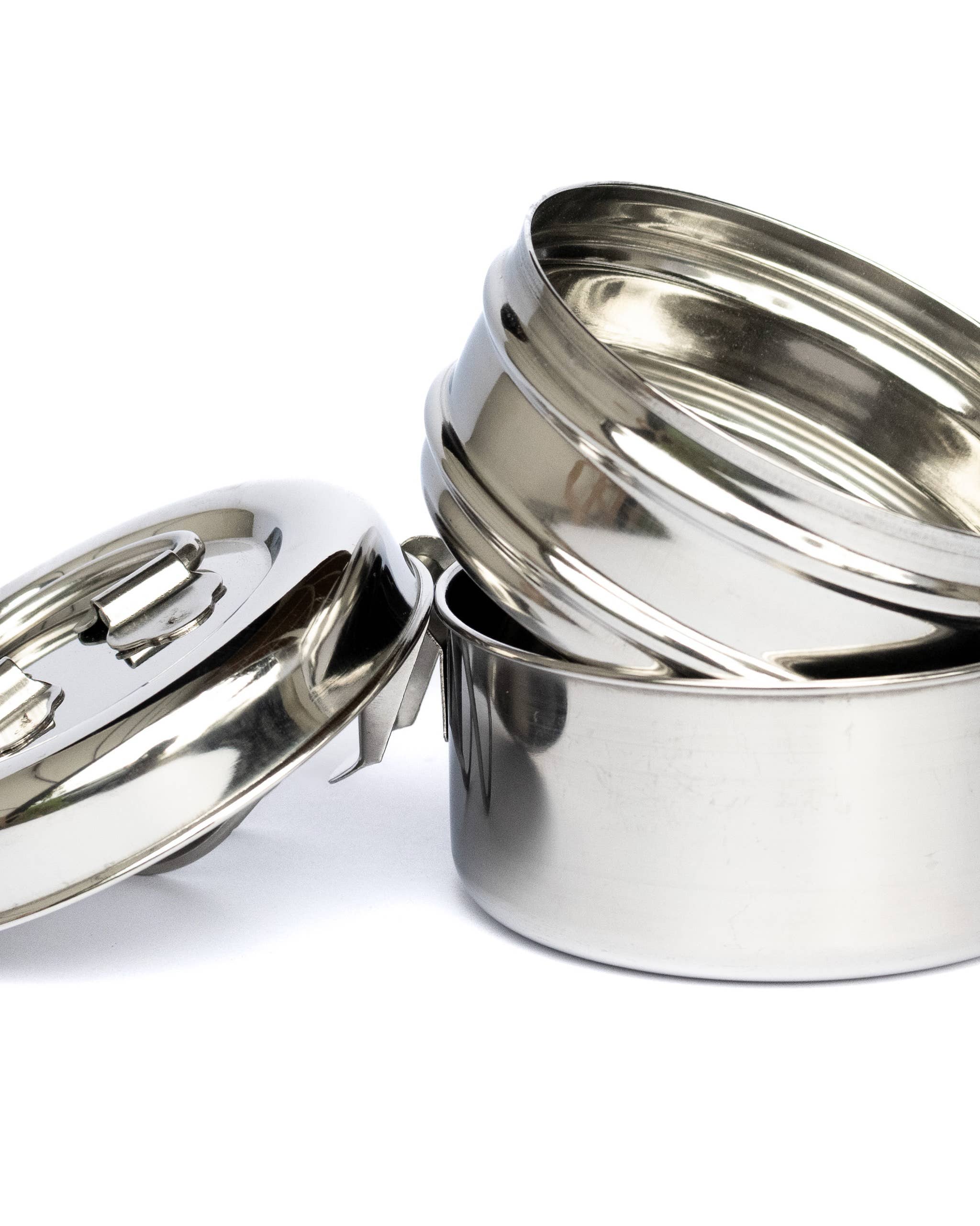 Indika - Vente Sac/boîte repas - Tiffin en acier inoxydable, grand2