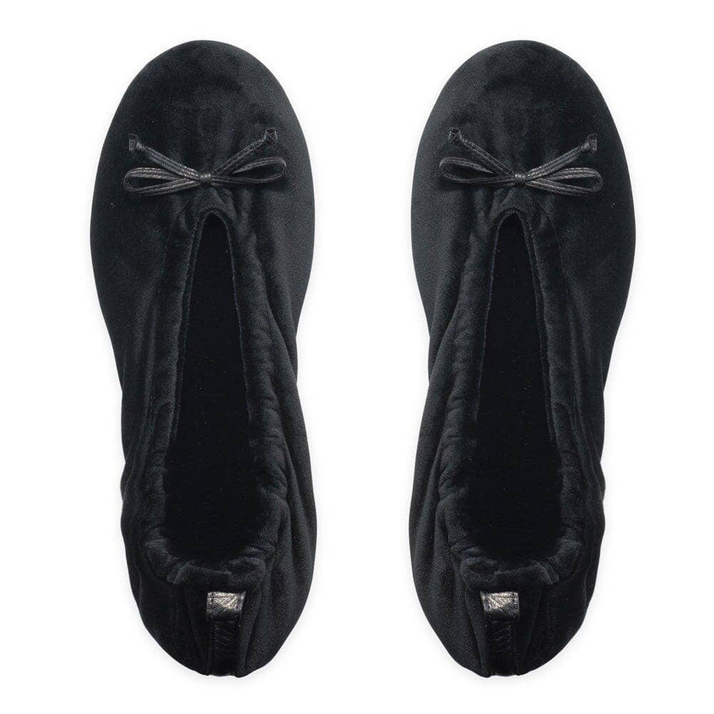 Glove Story - Wholesale Flats - Women's - Women's indoor ballerinas in velvet with small bow - CF01411