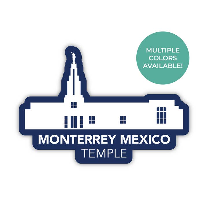 Monterrey Mexico Temple Sticker for wholesale by JasmineTreeDesign