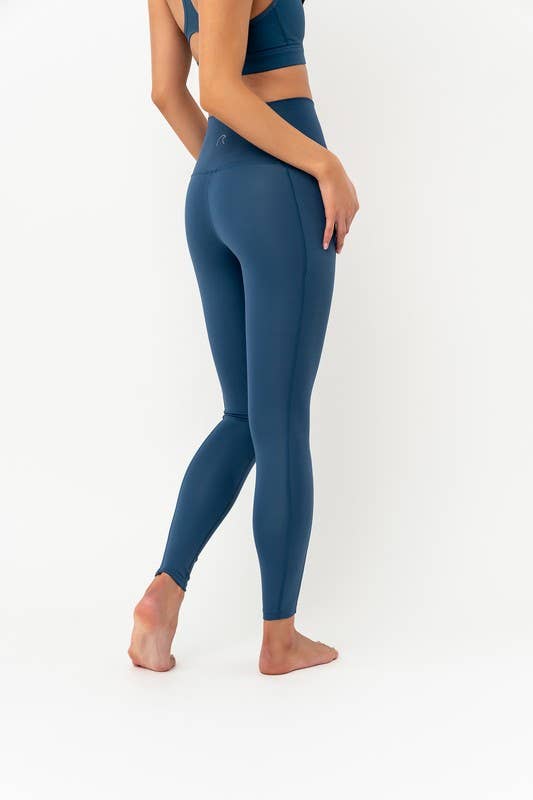 Deep Blue Athletic Leggings for wholesale on Faire3