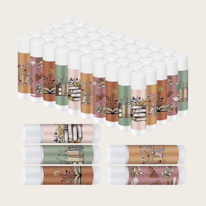 Baumes à lèvres sur le thème des livres pour la vente par Ella Blue