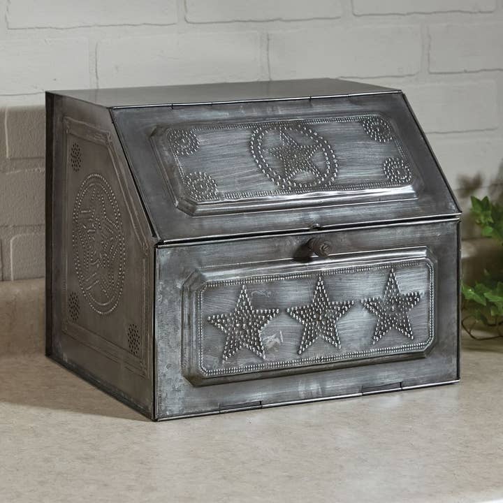 Black Star Metal Bread Box for wholesale by Park Designs