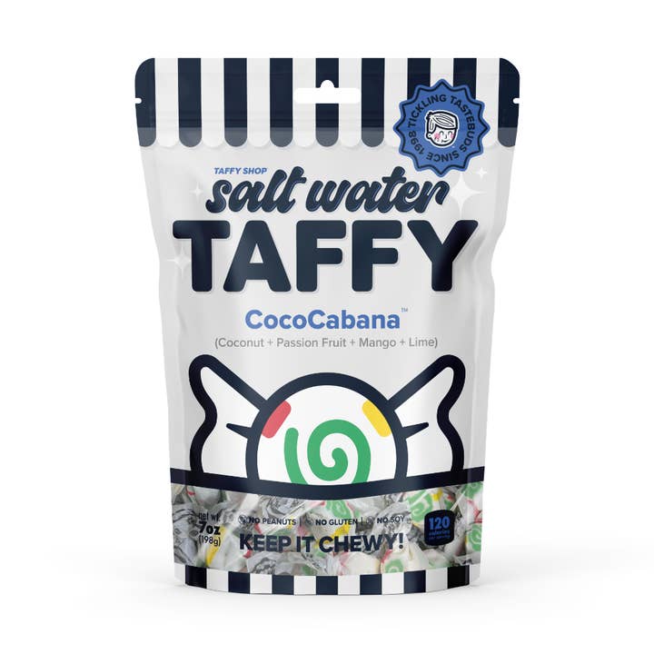 CocoCabana™ Taffy (Coconut+Passion Fruit+Mango+Lime) for wholesale by Taffy Shop