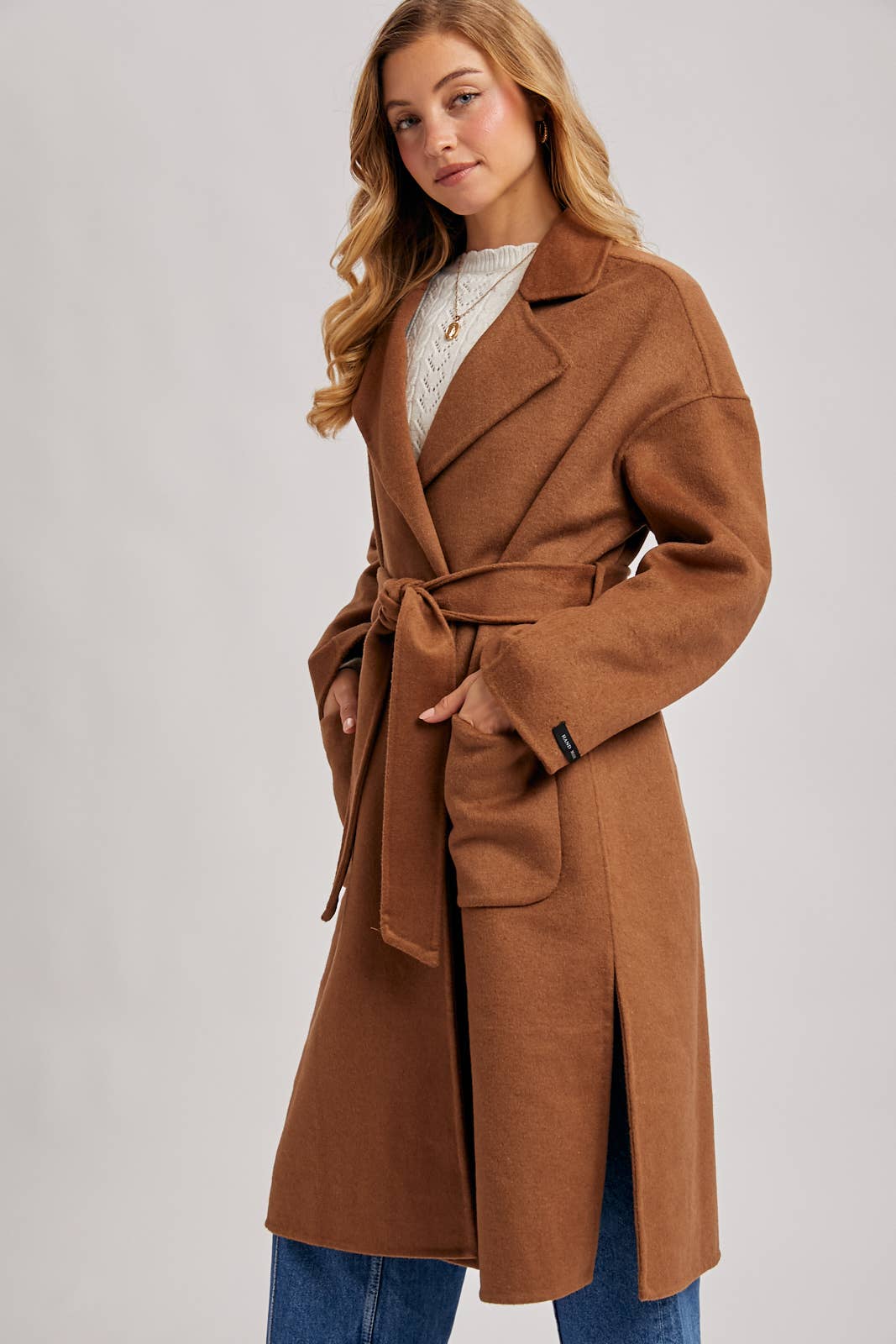 Bluivy - Wholesale Coat - Women's - HANDMADE BELTED LONGLINE COAT12