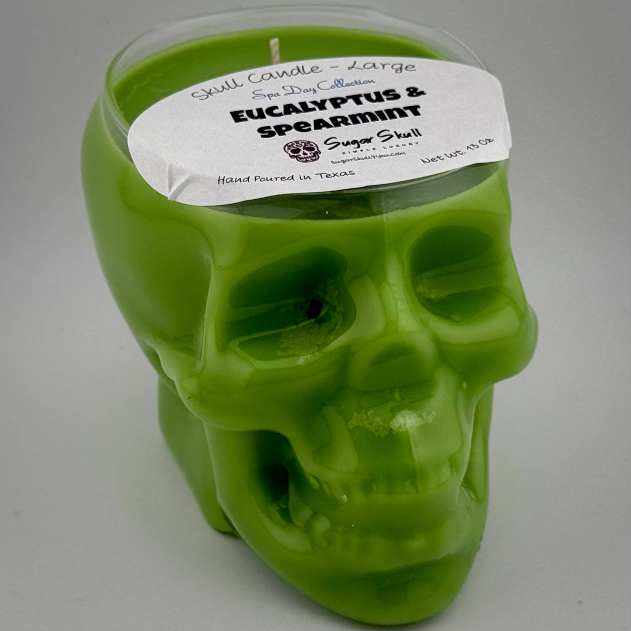 Sugar Skull, LLC - Wholesale Jar/Filled Candle - Spa Day Skull Candles0