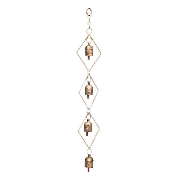 Matr Boomie Fair Trade - Wholesale Wind Chime - Delicate Diamond Bells Wind Chime - Hand Tuned
