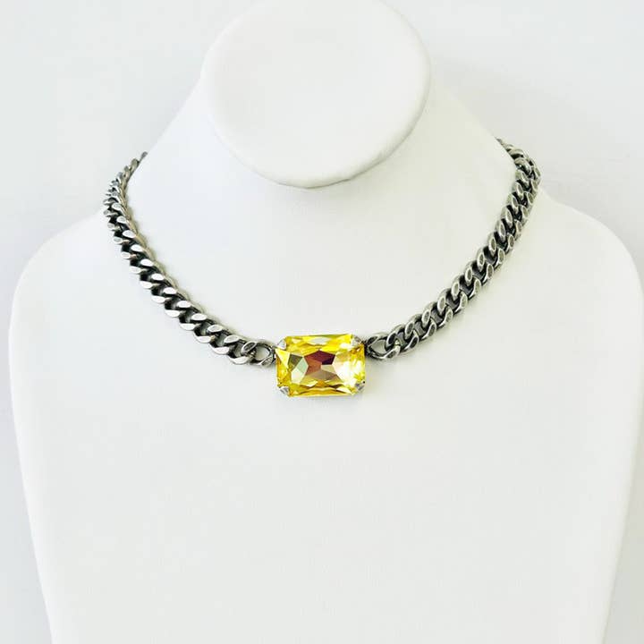 Darcy Necklace in Antique Silver / Fairy Dust for wholesale by TOVA