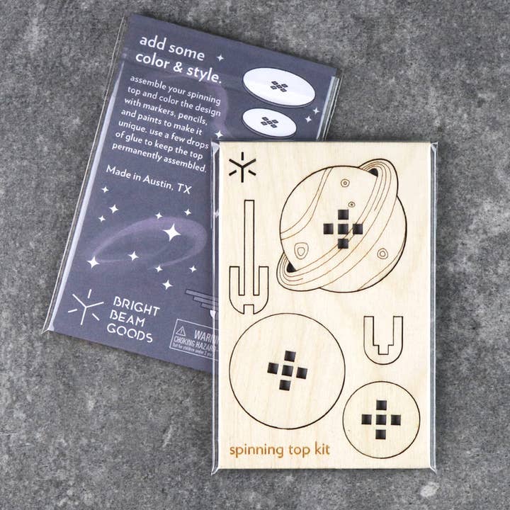 Bright Beam Goods - Vente Kit de bricolage - Kit de toupie du système solaire3