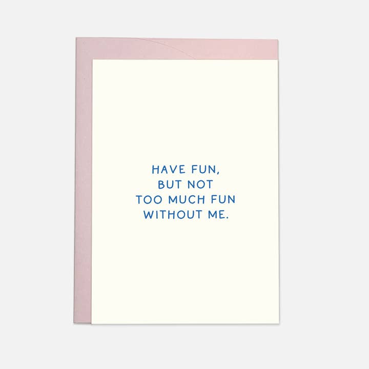 Ikke for meget sjov - lykønskningskort for engroshandel hos Kaart Blanche