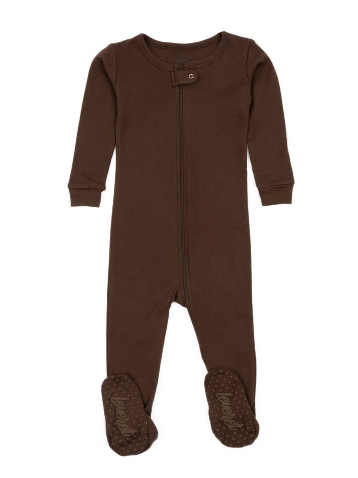 Leveret Pajamas - Wholesale Sleepsuit - Baby - Kids Footed Cotton Pajama Solid