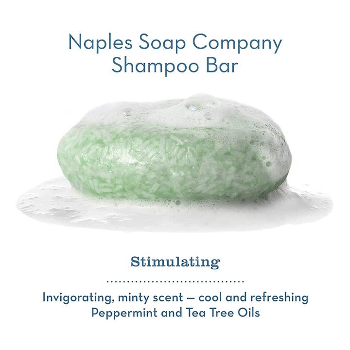Naples Soap Company - Wholesale Shampoo Puck/Solid Shampoo - Stimulating Scalp Shampoo Bar