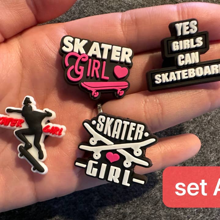 JuliesDecal - Wholesale Shoe Accessories - Pick your own Skate Skateboard Skater shoe charms