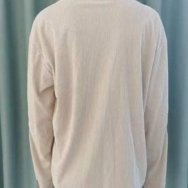 Ecovear - Wholesale Sweatshirt - Men's - Corduroy Men Casual Long Sleeve Stand Collar Sweatshirts2