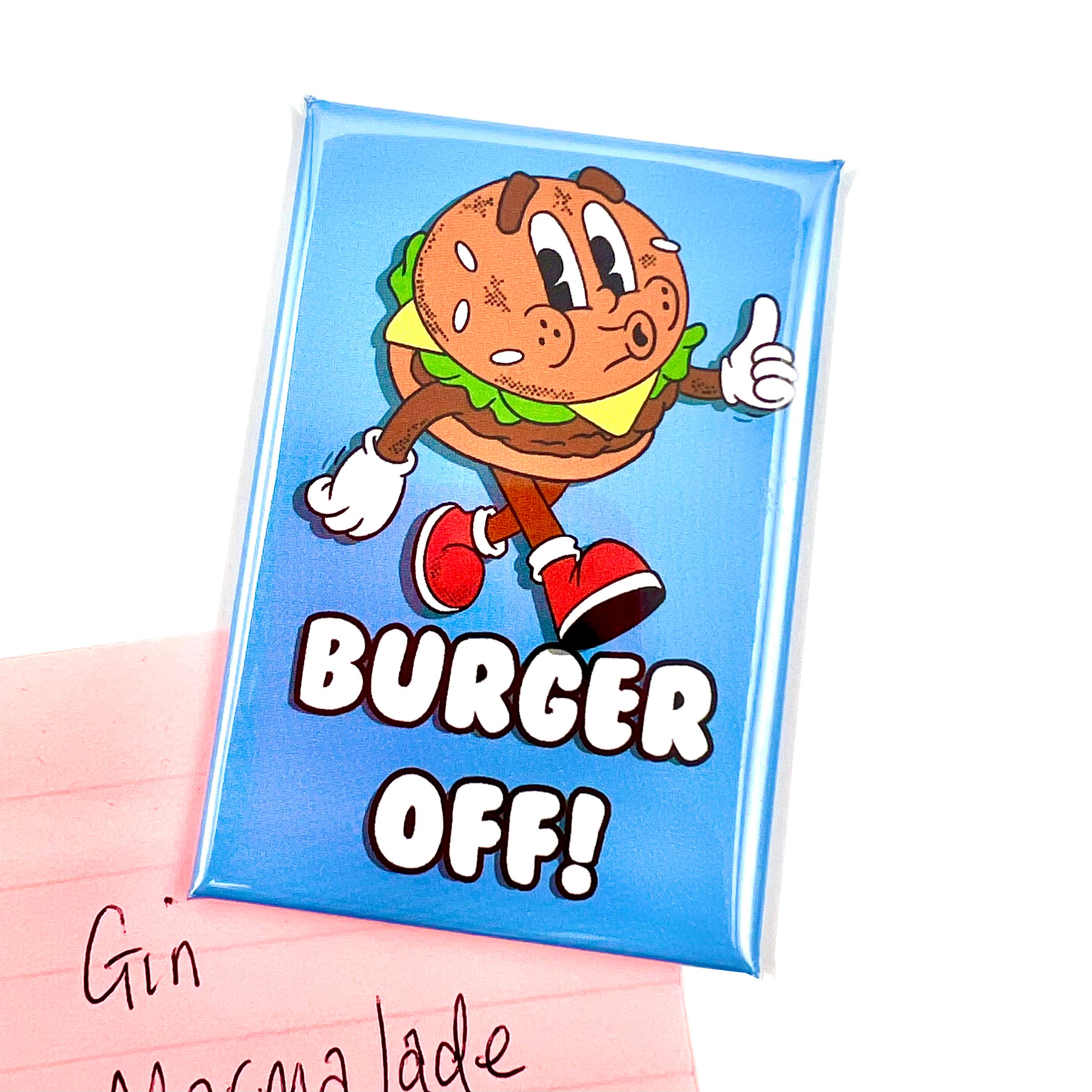 Bite Your Granny - Wholesale Magnet - Retro Burger Off Fridge Magnet 0