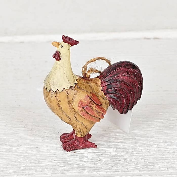 Holiday Depot Inc. - Wholesale Ornament - M1692- Farm Rooster Poly resin Ornament1