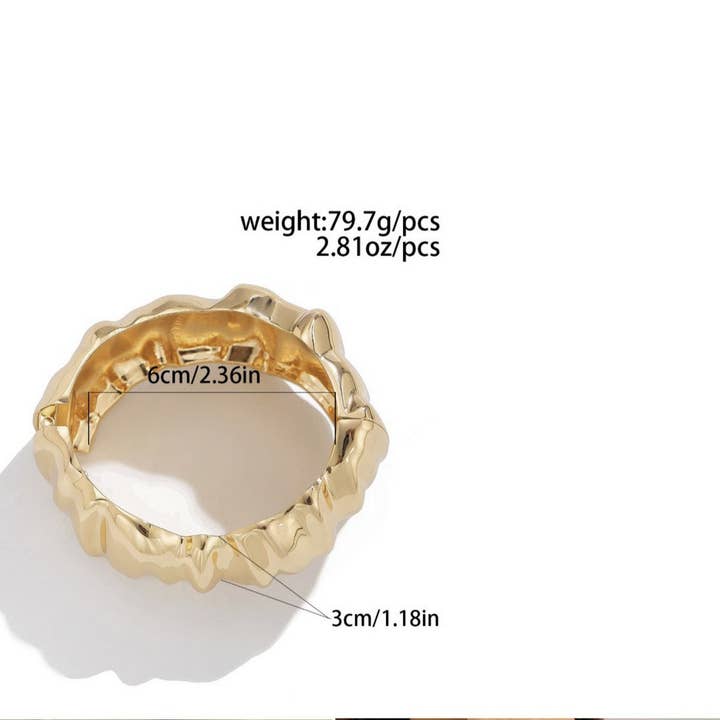 ACCITY - Wholesale Cuff Bracelet - FASHIONABLE METALLIC SMOOTH SPRING BRACELET_CWMM3116