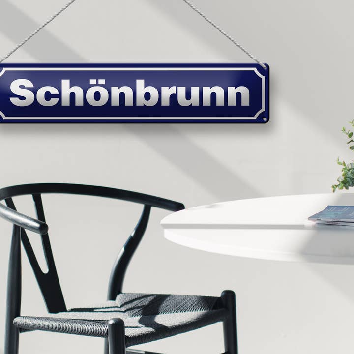 Femer - Wholesale Sign - Tin sign note 46x10cm Schönbrunn2