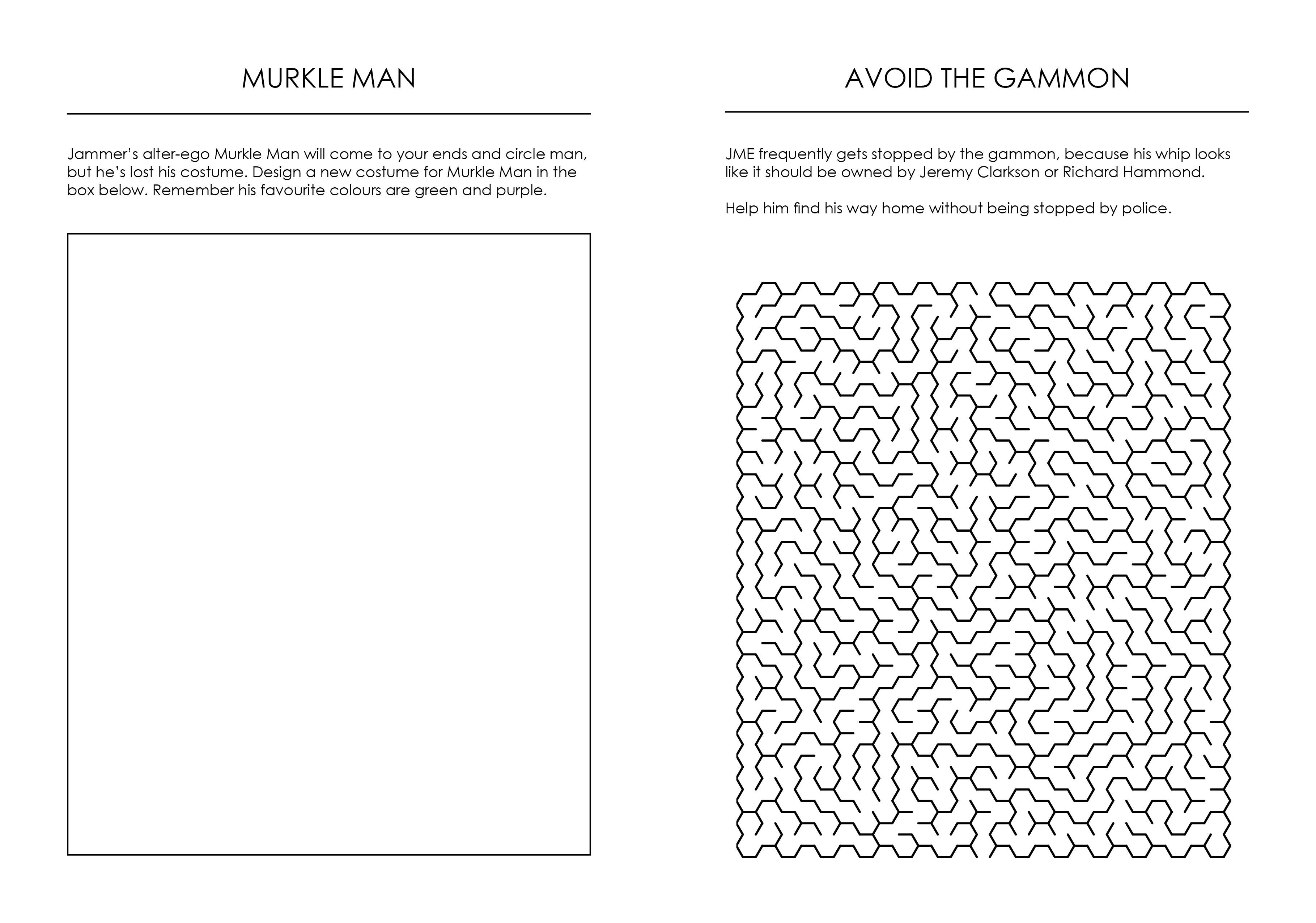 Blue Monday Press - Wholesale Coloring & Activity Book - Adult - The Grime Activity Book7