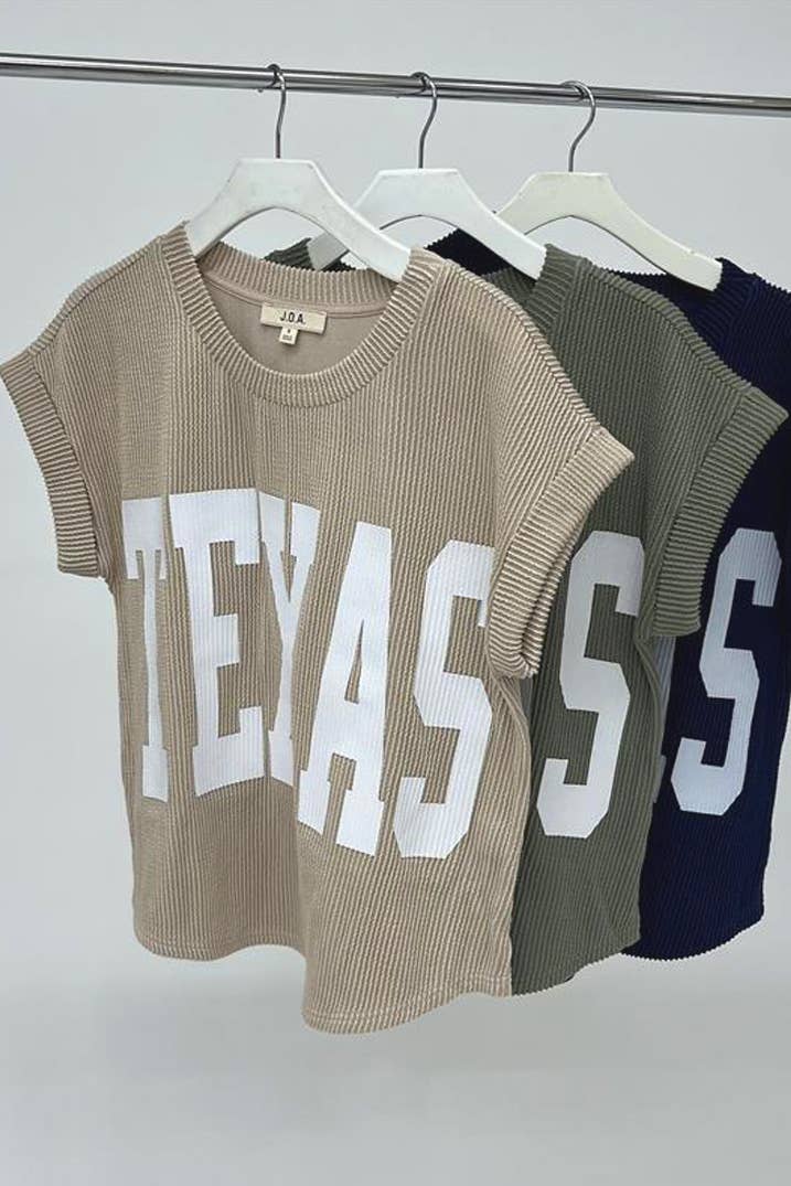 Blu Pepper - Wholesale Knit Top - Women's - TEXAS SHORT SLEEVE SWEATER KNIT T-SHIRT19