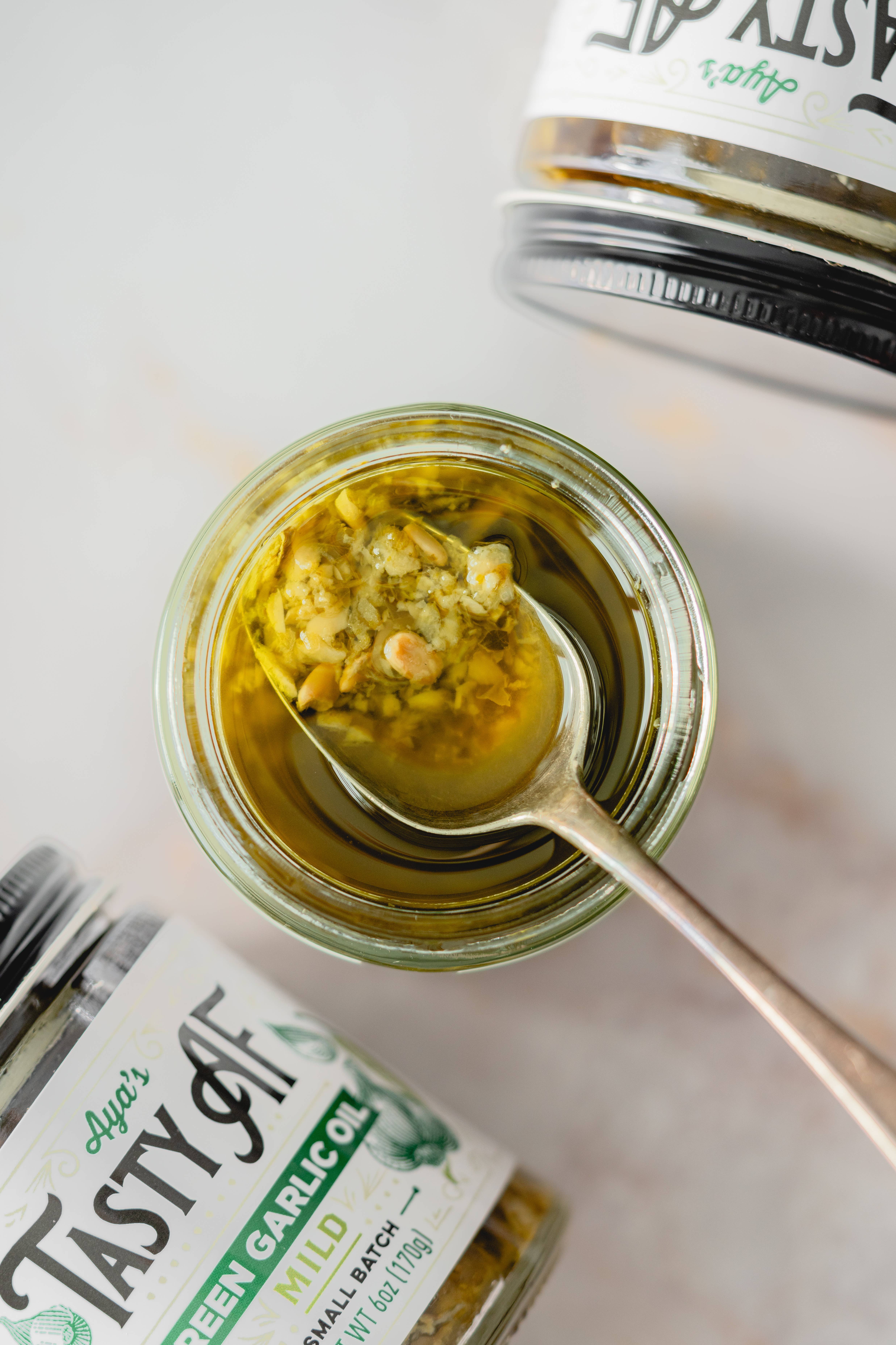 Aya's Table - Wholesale Dried Spice Mix - Tasty AF GREEN GARLIC OIL  [MILD]1