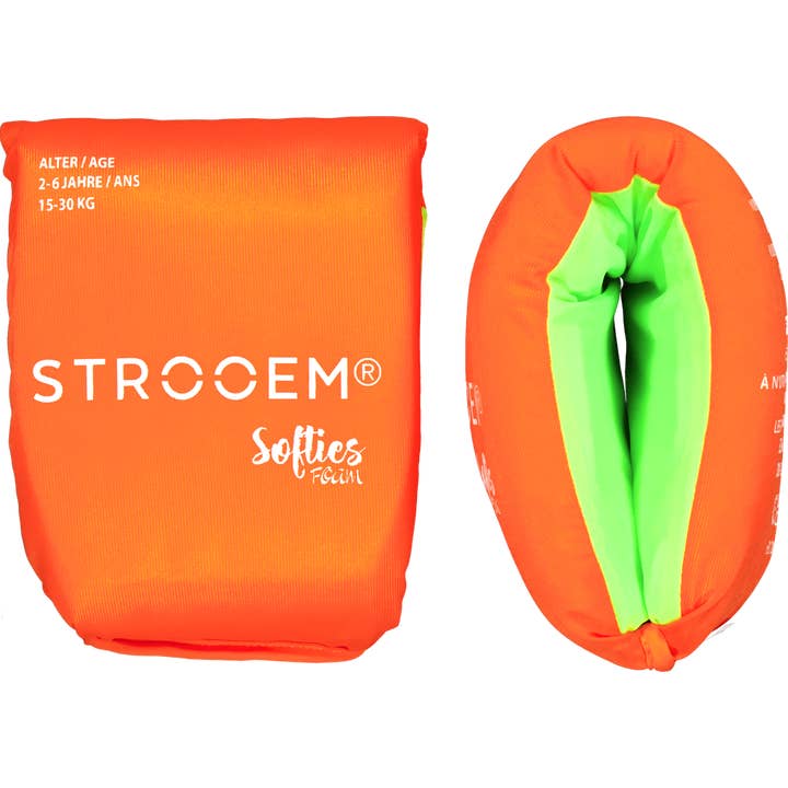 Softies Foam Swim Armbands 2-6 Years Orange-Lime for wholesale by Strooem