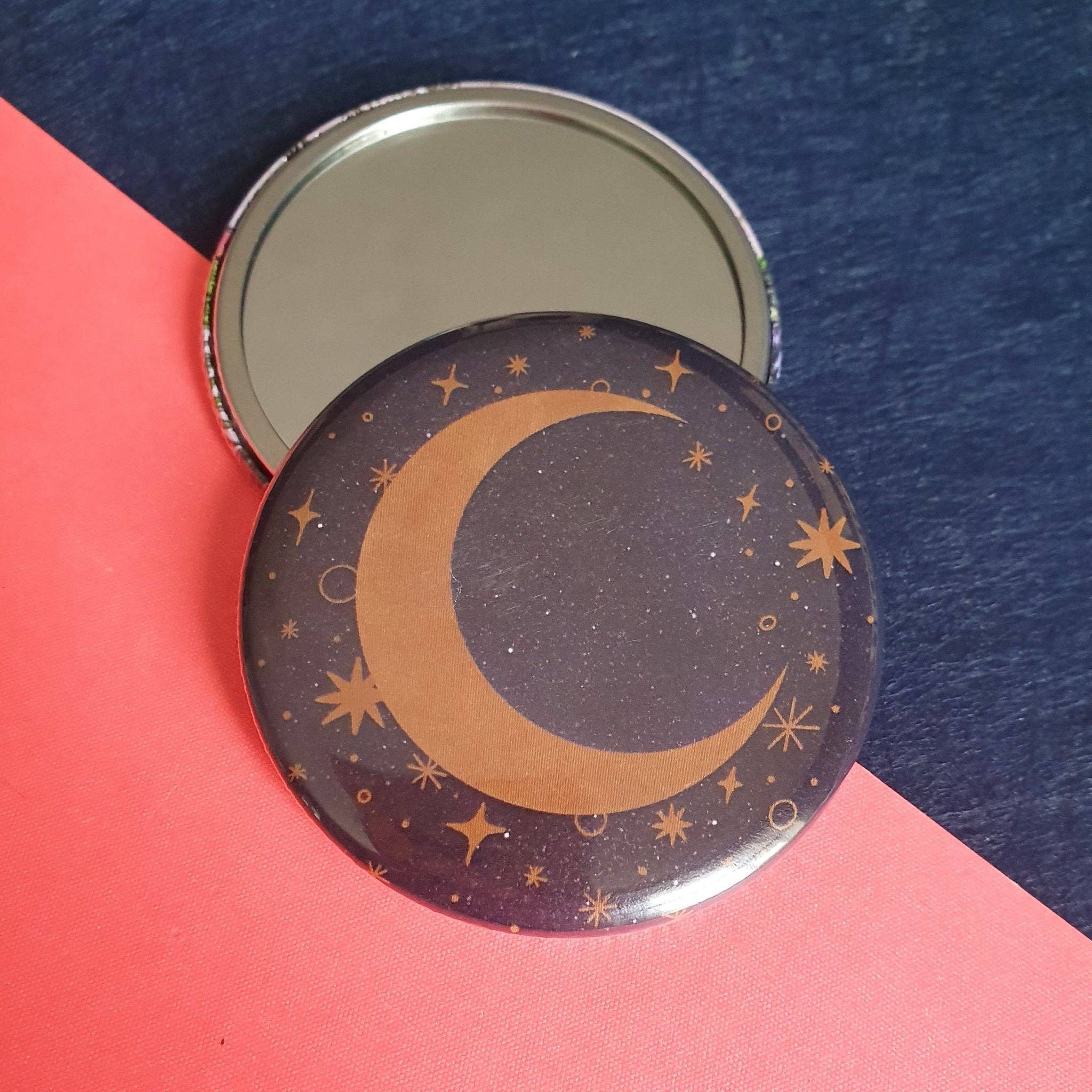 Fawn & Thistle Ltd (US Duties Paid) - Wholesale Compact Mirror - Celestial Moon Pocket Mirror | Compact | Makeup Mirror2