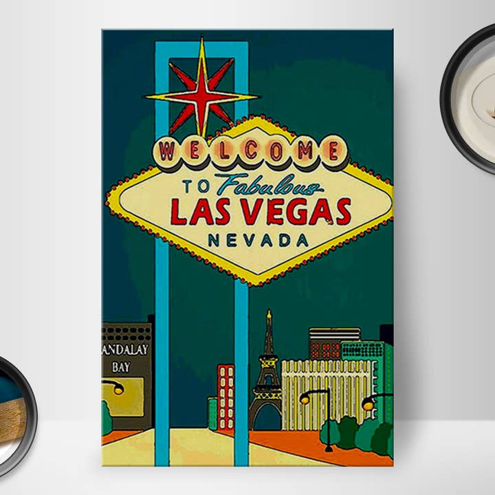 Femer - Wholesale Sign - Welcome to Fabulous Las Vegas wooden sign 20 x 30 cm1