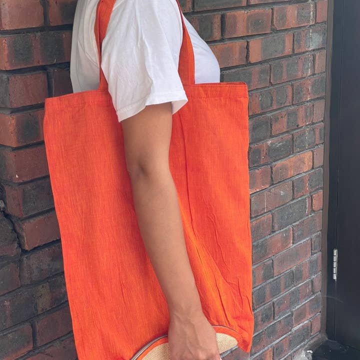 Nila matväska, orange för wholesale av Daughters of the Ganges