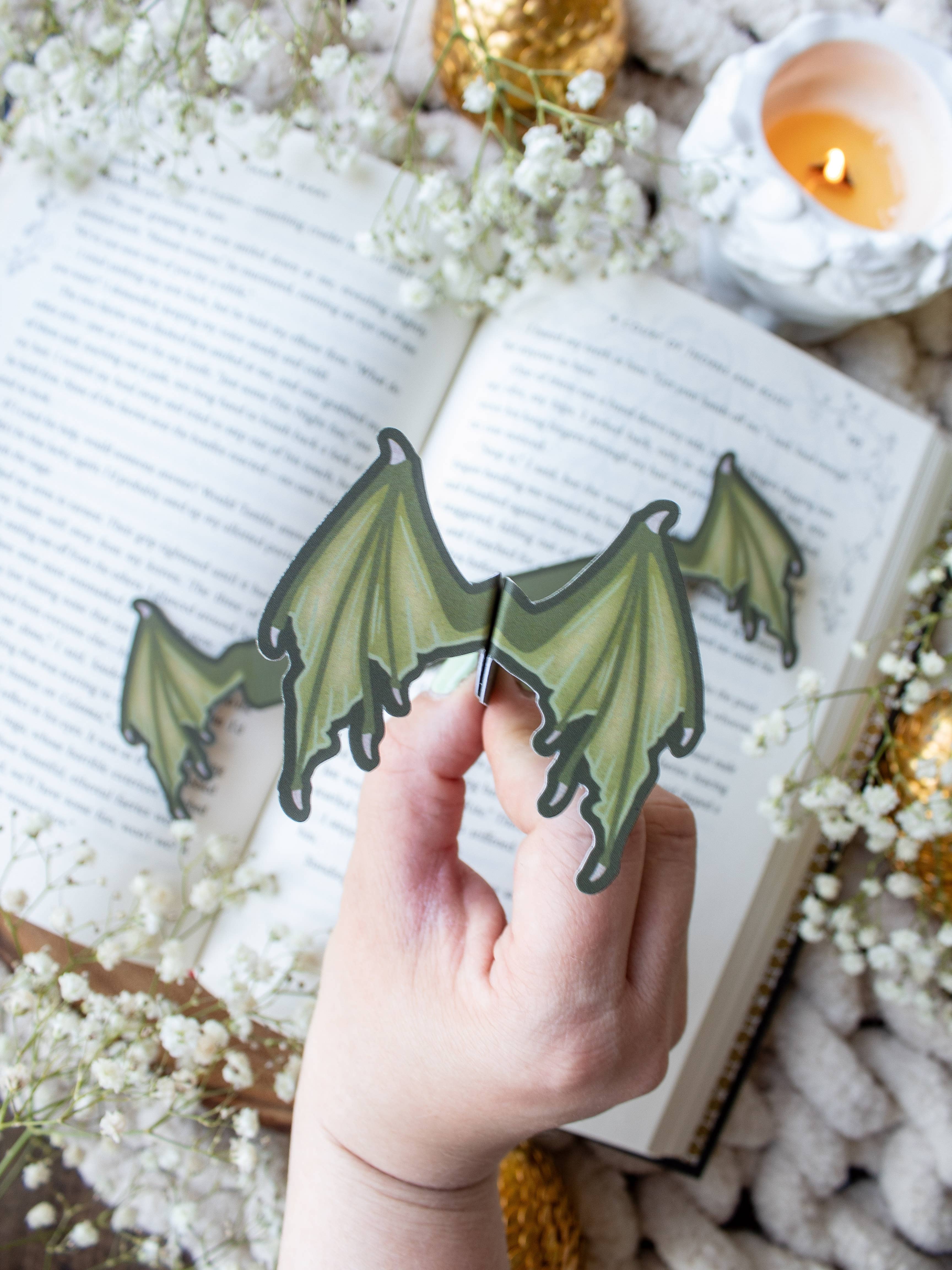 Meaggie Moos – wholesale Bookmark – 3D Dragon Wings Die-Cut Bookmark10