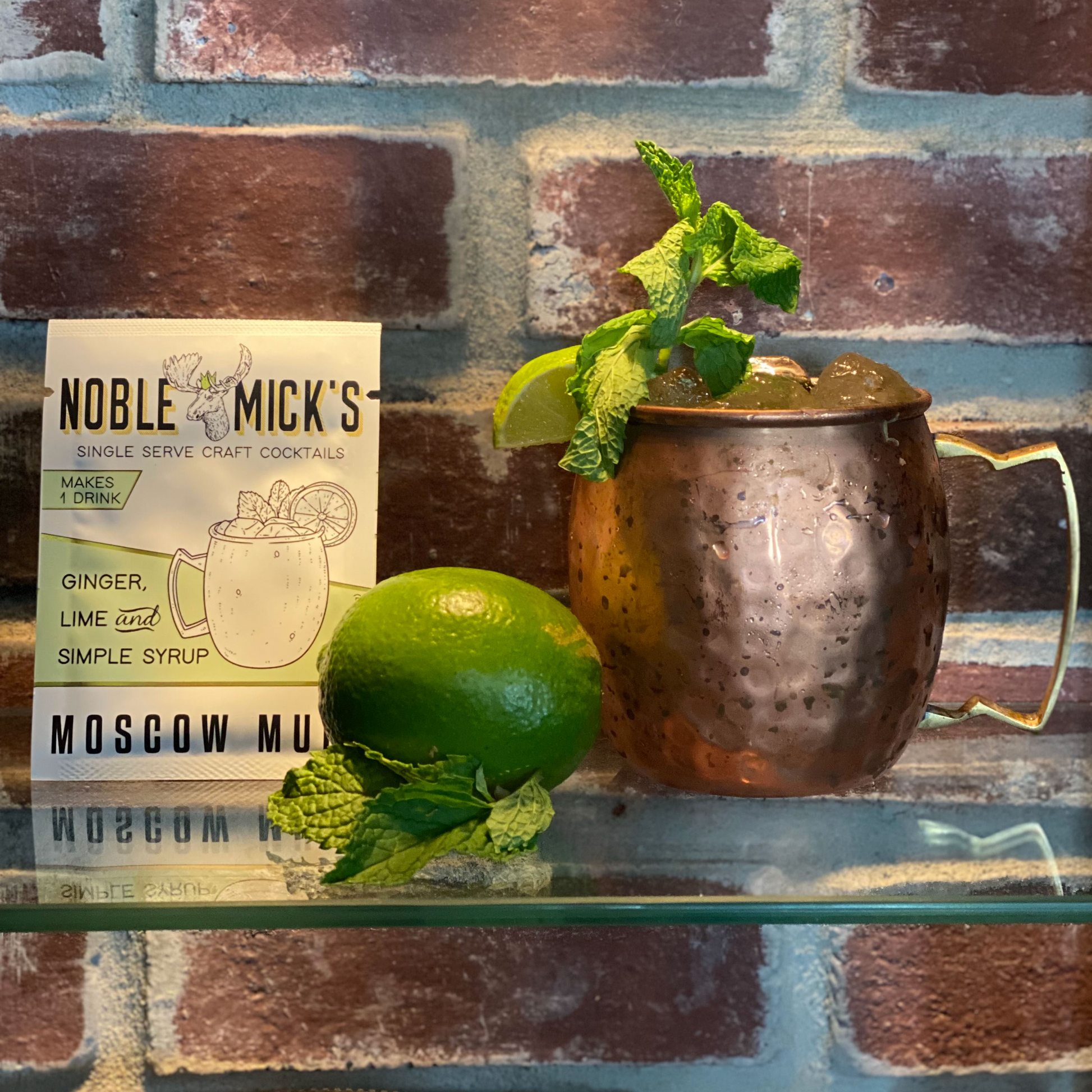 Noble Mick's - Craft Beverage Company - Wholesale Cocktail Mix/Syrup - Moscow Mule Single Serve Craft Cocktail1