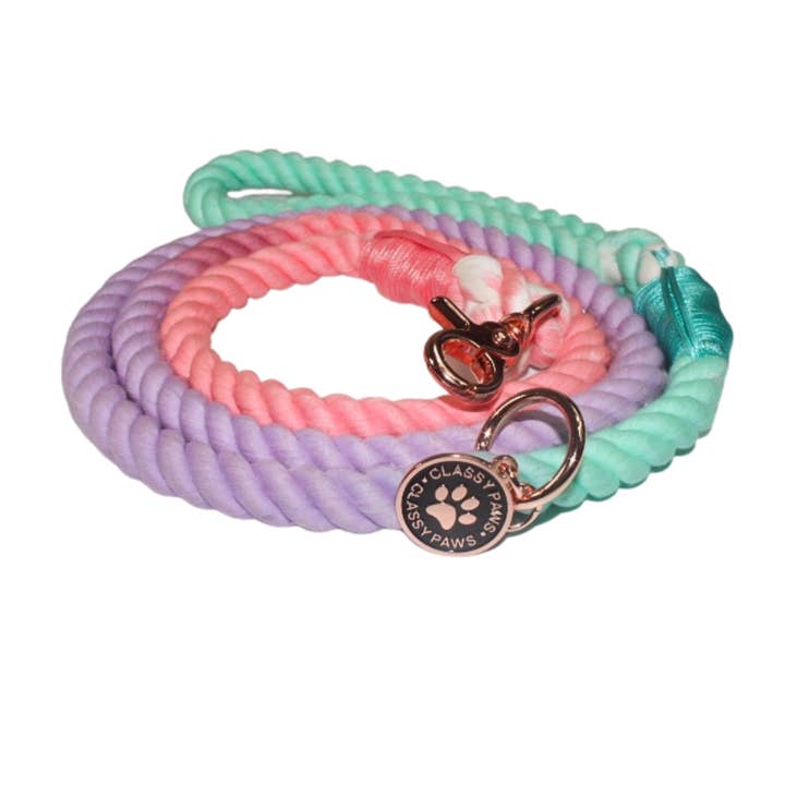 « Cotton Candy » - LAISSE CORDE pour la vente par Classy Paws