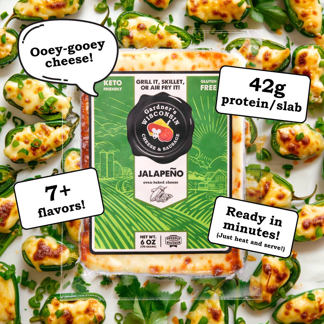 Gardner's Wisconsin Cheese and Sausage - Wholesale Cheese - Jalapeno Oven-Baked Cheese1