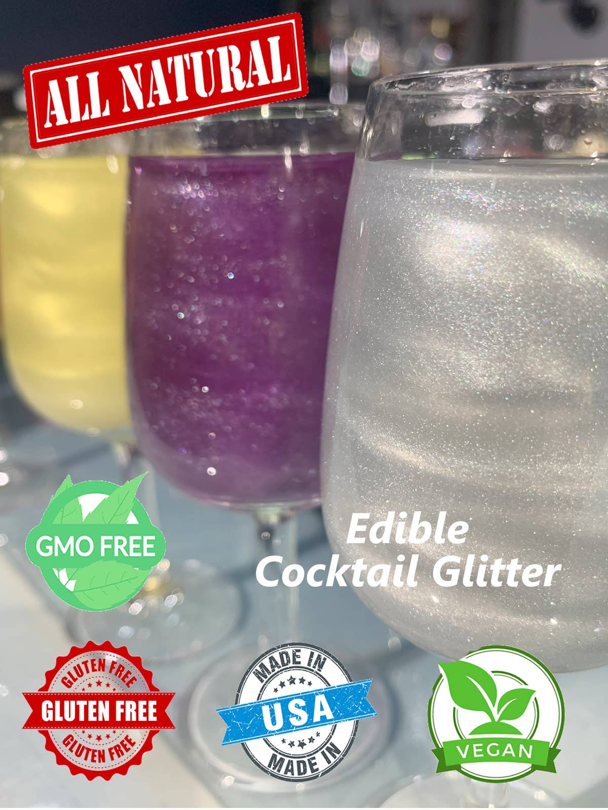 Ultimate Baker – wholesale Cocktail mix/syrup – Snowy River Cocktail Glitter Lavender (1x4g)2