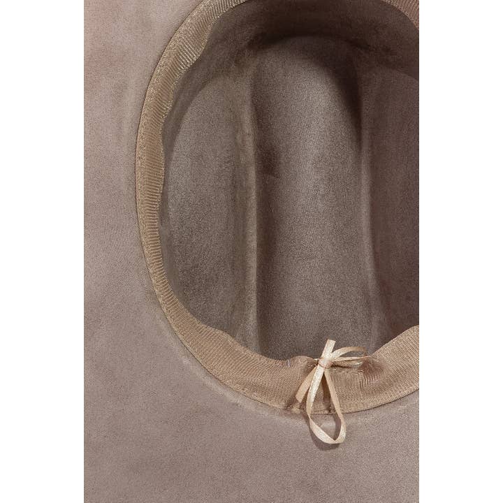 Anarchy Street - Vente Chapeau en feutre - femme - Chapeau de cowboy western avec ceinture concho à clous turquoise2