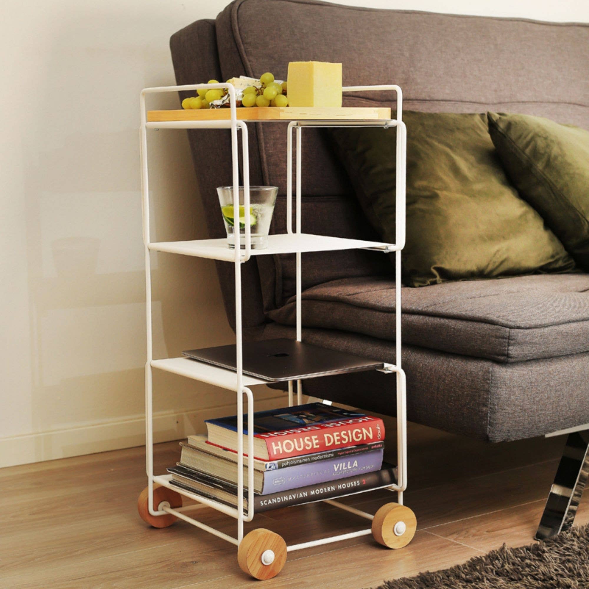 Everyday Design - Wholesale Free Standing Shelf - HANKO serving trolley white1