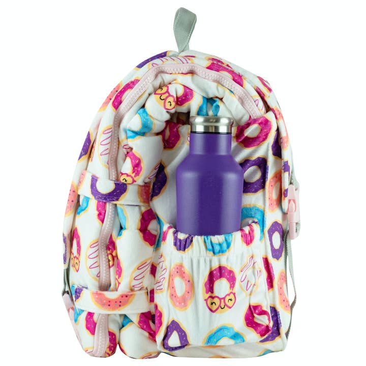 Mimish - Wholesale Sleeping Bag - Kids - Sleep-n-Pack: Packable Little Kid's Sleeping Bag & Backpack, Cozy Mink, Donuts6
