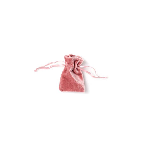 Inca UK – wholesale Gift bag – 7x5cm. Dusky Pink velvet pouch.1