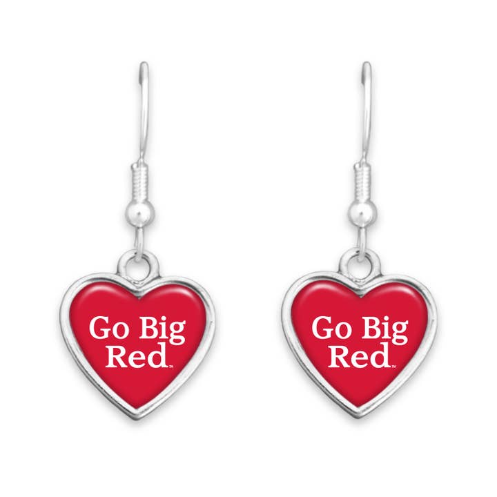 Nebraska Huskers Spirit Slogan Earrings for wholesale by From The Heart